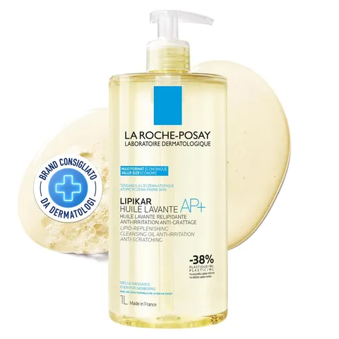 La Roche-Posay Lipikar, Olio Detergente AP+, Per Pelli Secche a Tendenza Eczema Atopico