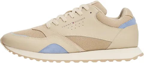 Tommy Hilfiger Uomo Sneakers Running New Eva Mix in Pelle, Beige (Sandalwood), 40