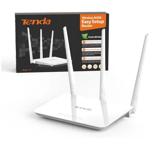 Tenda N300 Router Wireless con Antenne 5dBi ad Alta Potenza