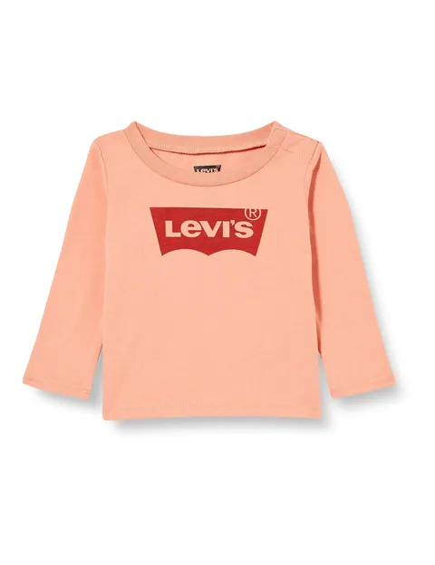 Levi's LVG L/S Batwing Tee, T-Shirt Bimba 0-24, Terra Cotta, 9 Mesi