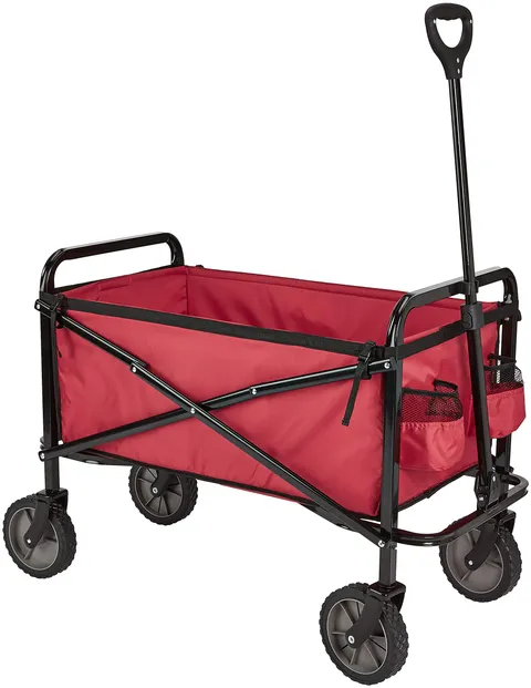 Amazon Basics Collezione Utensili da Giardino - Carrello da giardino, pieghevole, per