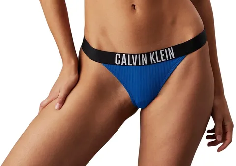 Calvin Klein Donna Slip Bikini con Fascia con Logo, Blu (Patch of Blue), XS