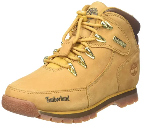 Timberland Euro Rock, Stivali Unisex - Bambini e ragazzi, Marrone (Wheat Nubuck), 29 EU