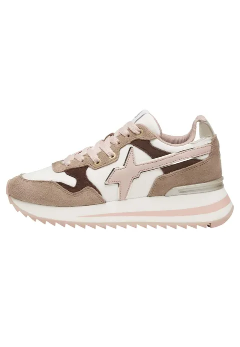 w6yz Yak-W.-Sneaker in Tessuto Tecnico e Suede-Tortora, Tortora 41