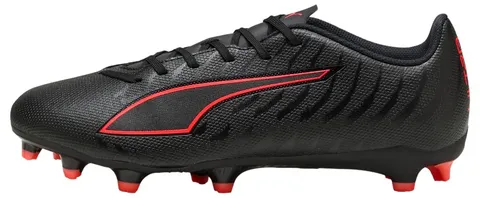 Puma Scarpe da Calcio Unisex Ultra 6 Play FG/AG, Colore Nero e Rosso, Taglia 40, Puma