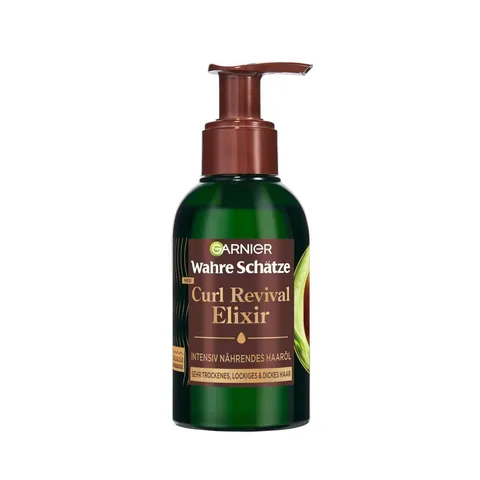 Garnier Veri tesori Curl Revival Elixir Intensivo Olio nutriente per capelli con olio di