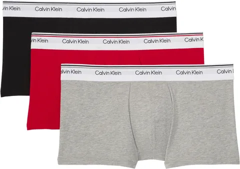 Calvin Klein Uomo Slip Hipster Confezione da 3 Balance con Fascia con Logo, Multicolore