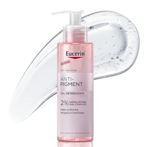 Eucerin Anti-Pigment Gel Detergente Viso 200 ml, Detergente schiumogeno antimacchie con