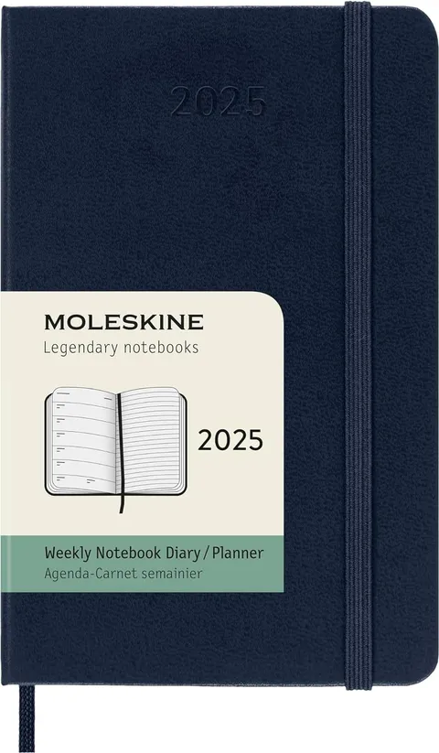 Moleskine Weekly Planner, Agenda Settimanale con Spazio per Note 12 Mesi 2025, Copertina