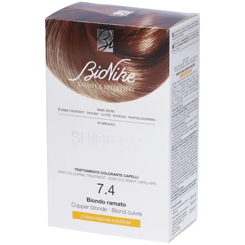 Bionike Shine On - Trattamento Colorante Capelli, Kit Tinta per Cute Sensibile Senza