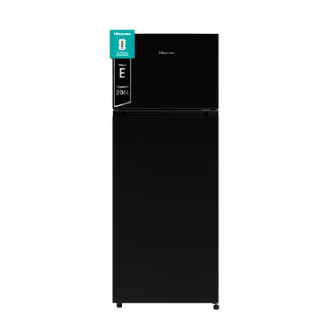Hisense RT267D4ABE Frigorifero Doppia Porta, Capacità netta 206 L, Nero, Illuminazione