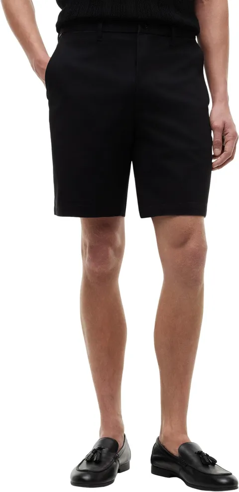 Tommy Hilfiger Uomo Pantaloncini Chino Dover Twill in Cotone Elasticizzato, Nero (Black), 34W