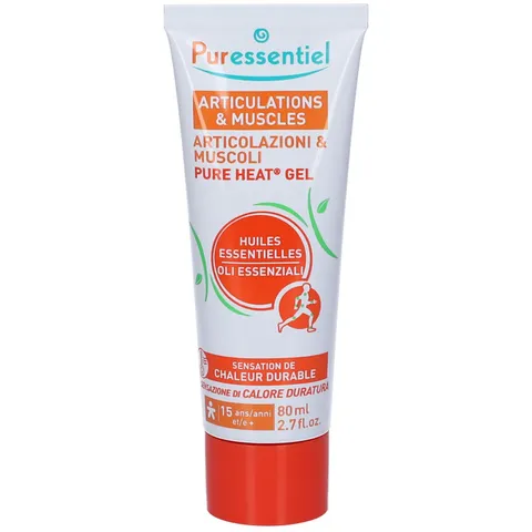 Puressentiel Gel Pure Heat Riscaldante 14 Oli Essenziali dai 15 anni 80 ml