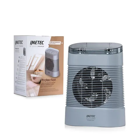 Imetec Silent Power Protection, Termoventilatore silenzioso, 2100 W, Stufetta Elettrica