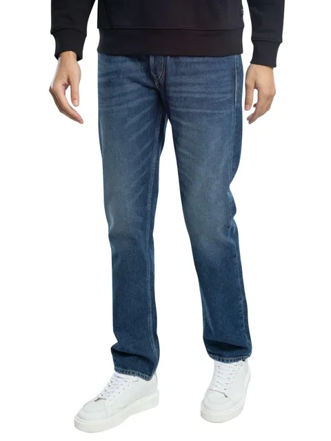 Replay Uomo Jeans Dritti Grover, Dark Blue, 30W x 34L