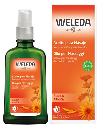 Weleda Olio per Massaggi Arnica, per massaggi decontratturanti per trattamenti di