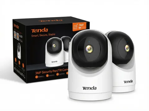 Tenda Telecamera Wi-Fi Interno 2K, WiFi 6 360° Copertura Completa per Bambini/Animali