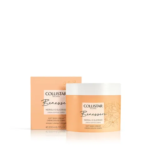 Collistar Benessere Crema Corpo Soffice Neroli Elicriso, Idratante e Nutriente