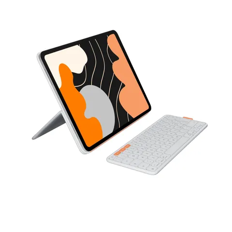 Logitech Flip Folio, custodia con tastiera per iPad Pro (M4) e iPad Air da 13 pollici(M2
