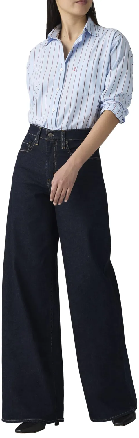 728 HR Wide Leg Retro Rinse Lb, Retro Rinse Lb, 26W x 30L