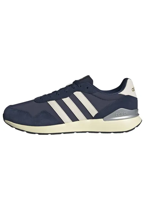 adidas Uomo Run 60S 4.0 Shoes, Shadow Navy/Wonder White/Collegiate Navy, 42 2/3 EU
