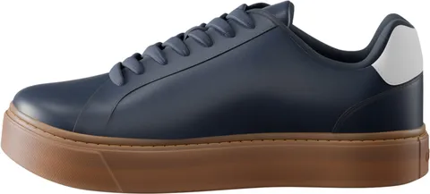 Calvin Klein Uomo Sneakers con Suola Preformata Classic Laceup in Pelle, Blu (Calvin