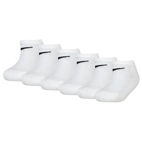 Nike 6 Pack No Show Calzini per bambini White 4/5 anni