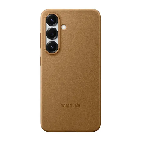 Samsung Kindsuit Case cover morbida colorata per Galaxy S25, Camel