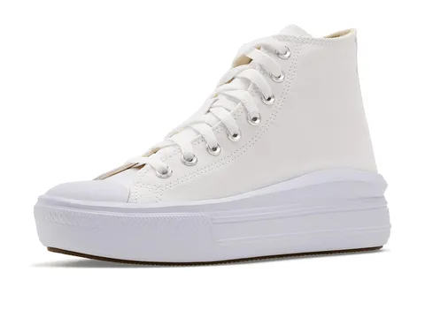 Converse 568498C Chuck Taylor all Star Move Donna, White/Natural Ivory/Black EU 42