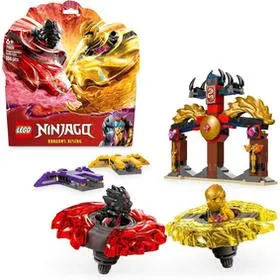 LEGO Ninjago Battle Pack Draghi dello Spinjitzu - 2 Trottole Giocattolo, Tempio