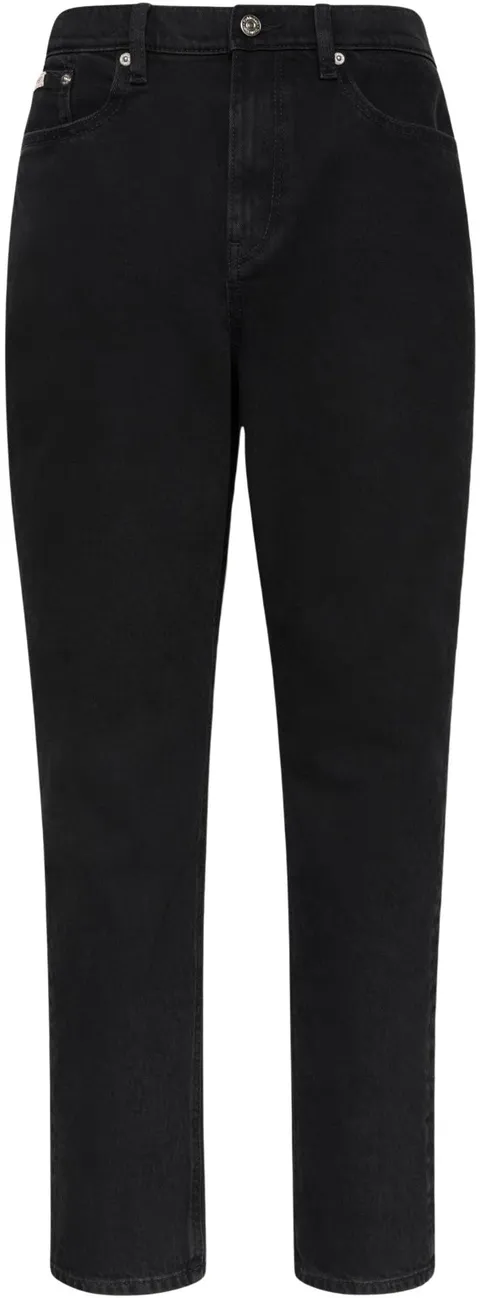 Calvin Klein Jeans da Donna New Mom Jean Soft Black LV047D843G, Nero (Nero Morbido)
