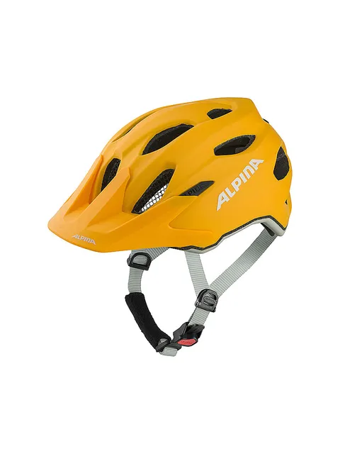 Alpina Unisex - Bambini, Carapax JR. casco da ciclismo, burned-yellow matt, 51-56 cm