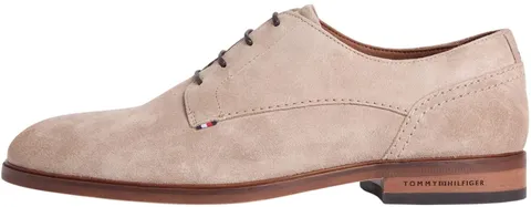 Tommy Hilfiger Hilfiger Suede Dress Shoe FM0FM05776 Derby Shoes, Beige (Coastal Taupe), 40