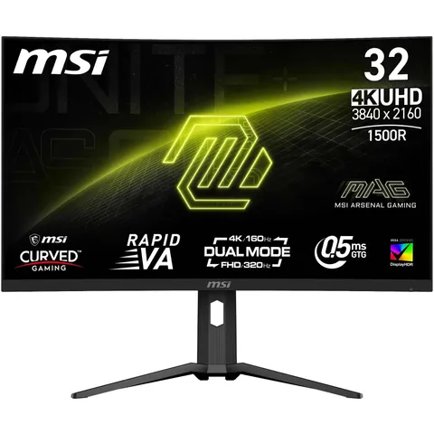 MSI MAG 321CUPDF Monitor Curvo Gaming 32" UHD - Pannello Rapid VA 1500R 3840 x 2160