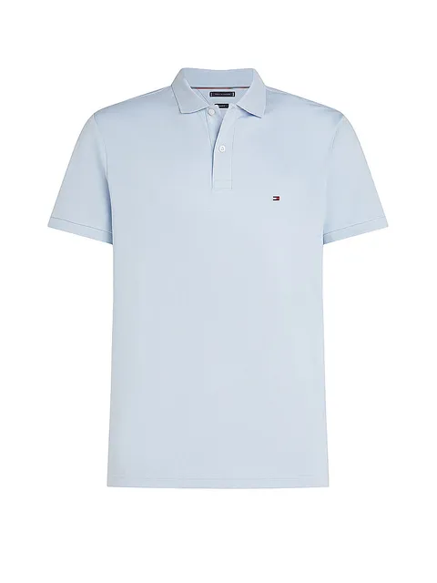 Tommy Hilfiger Uomo Maglietta Polo Maniche Corte Liquid Cotton con Chiusura con Bottoni