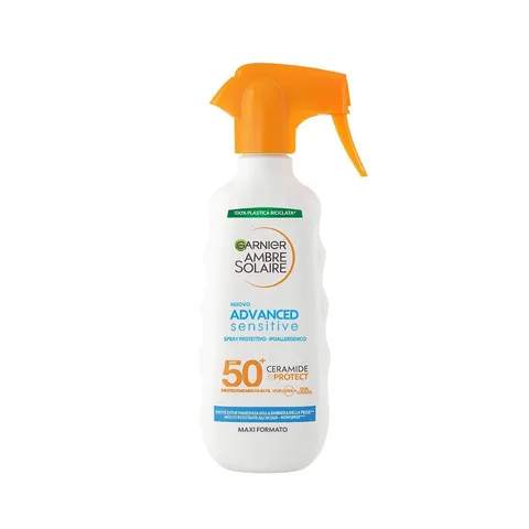 Garnier Ambre Solaire Advanced Sensitive Spray Gachette Protettivo Ceramide Protect