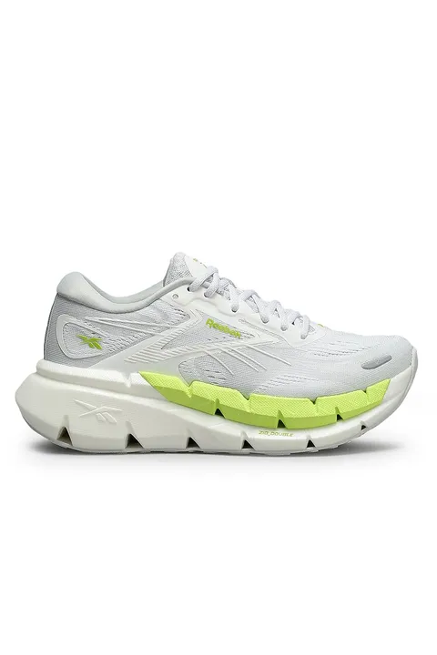 Reebok Donna Floatzig Double Sneaker, Grey/White/Digital Lime, 42 EU
