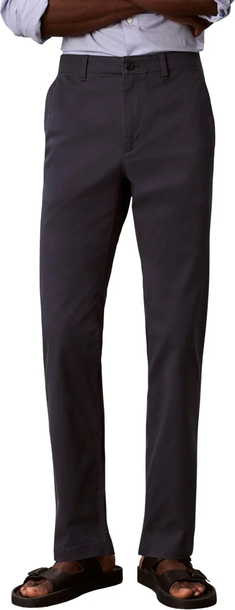 Calvin Klein Uomo Pantaloni Chino Comfort Cotton Slim Fit, Blu (Ink), 36W/30L
