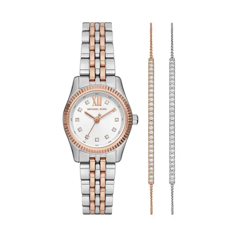Michael Kors Orologio Lexington da donna, movimento al quarzo a tre lancette da 26 mm con