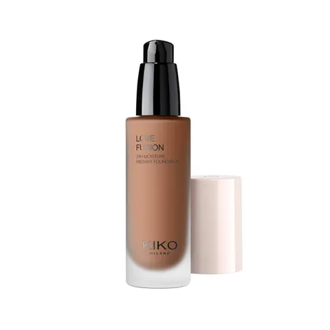 KIKO Milano Love Fusion 24H Moisture Radiant Foundation 8WR, Fondotinta Idratante A Lunga