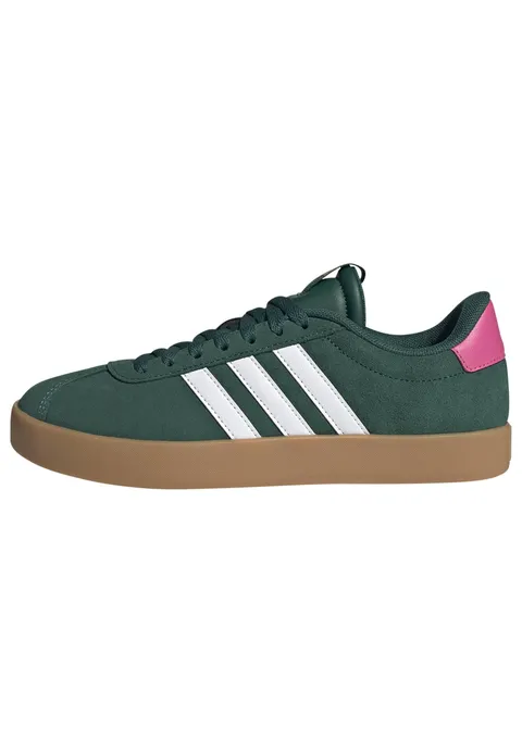 adidas Donna VL Court 3.0 Shoes, Collegiate Green/Cloud White/Pulse Magenta, 40 2/3 EU