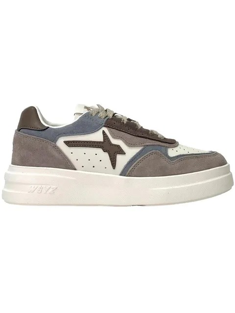 w6yz Xenia W. Suede/Calf Taupe-Bone-Sage