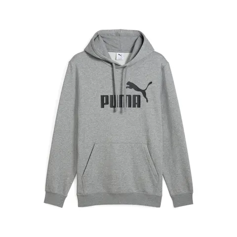 Puma Ess No. 1 Logo Hoodie FL, Felpe con Cappuccio Uomo, Medium Gray Heather