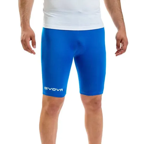 Givova Bermuda Skin, Pantaloncino Corsa Uomo, Azzurro, XXL