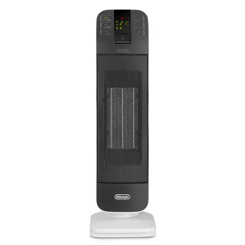De'Longhi HFX65V20 Termoventilatore a Torre, Tecnologia Ceramica, Silenzioso, 2 Livelli