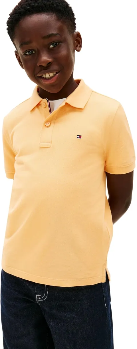 Tommy Hilfiger Polo da Ragazzo Bandiera SS KB0KB09103 Polo Arancione (Sole Sbiadito) 5