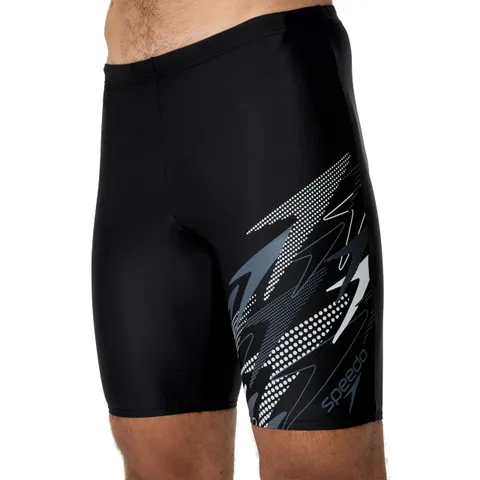 Speedo Medley Logo Jammer da Nuoto per Uomo, Nero, 32