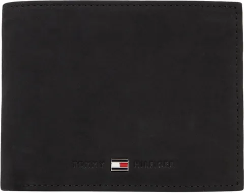 Tommy Hilfiger Uomo Portafoglio Johnson con Scomparto Monete, Nero (Black), Taglia Unica