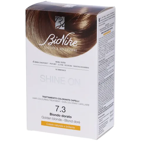 Bionike - Bionike Shine On Tintura Capelli Biondo Dorato 7.3 Senza Ammoniaca 75ml + 50ml