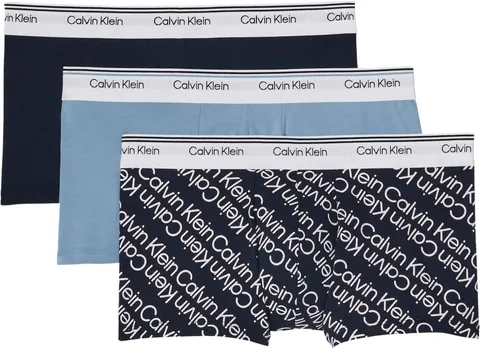 Calvin Klein Uomo Pantaloncini Boxer Confezione da 3 Balance Vita Bassa, Multicolore